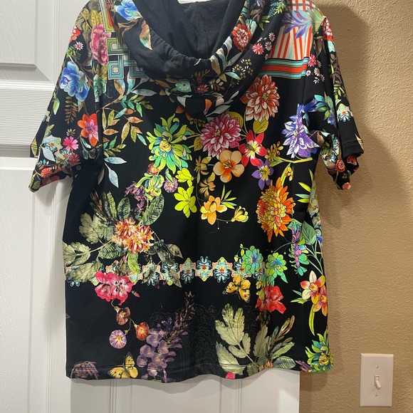 Johnny Was Multicolor Floral Hoodie nwt - Picture 2 of 2